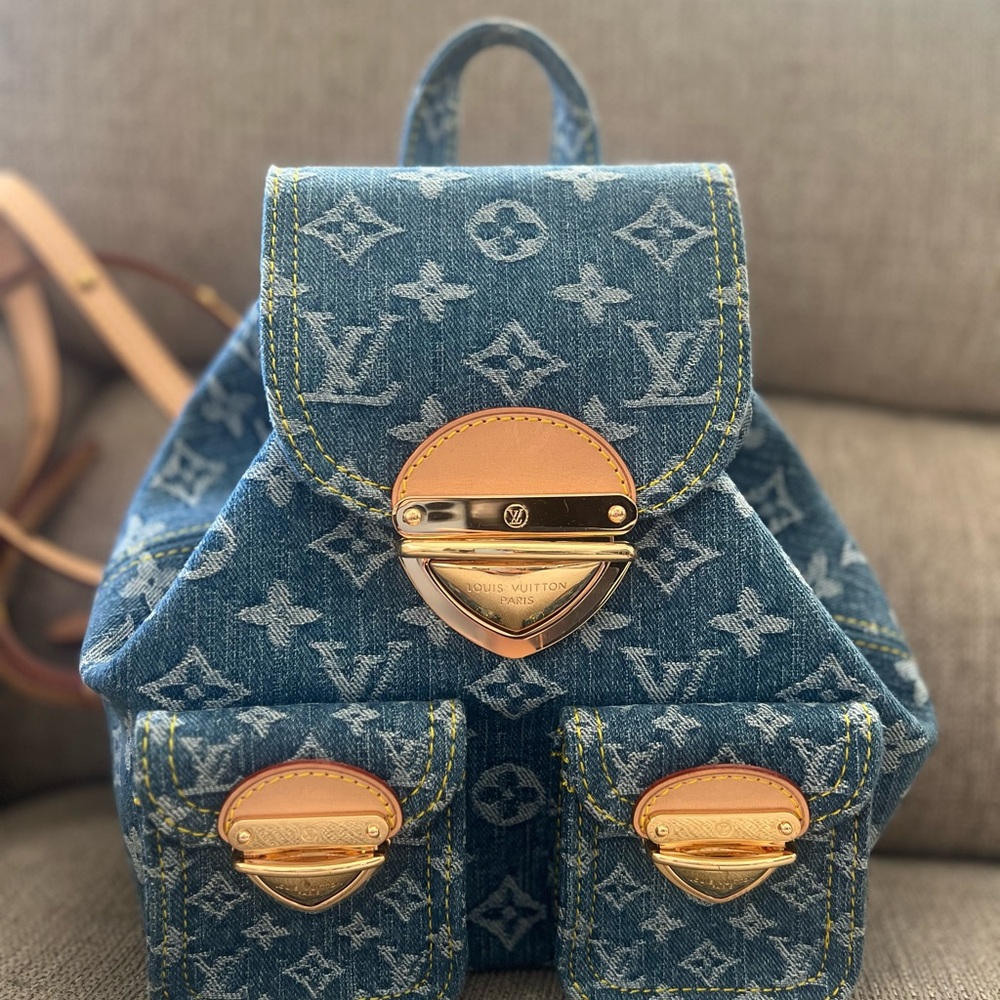Louis Vuitton Denim Monogram Backpack